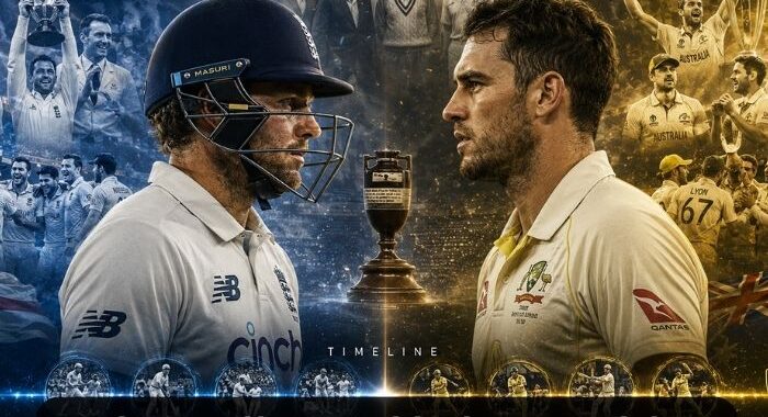 Australian Men’s Cricket Team Vs England Cricket Team Timeline